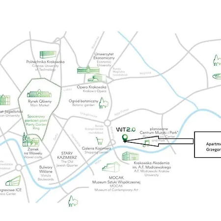 아파트 Wislane Tarasy 2.0 By Atrium 크라쿠프